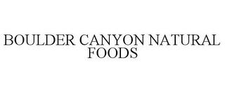 BOULDER CANYON NATURAL FOODS trademark