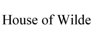 HOUSE OF WILDE trademark