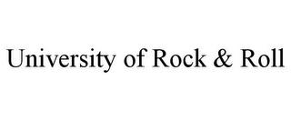 UNIVERSITY OF ROCK & ROLL trademark