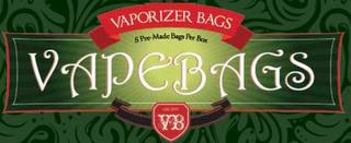 VAPEBAGS VAPORIZER BAGS 5 PRE-MADE PER BOX VB trademark