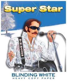 SUPER STAR W.B. MASON BLINDING WHITE HEAVY COPY PAPER trademark