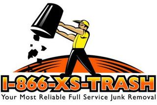 1-866-XS-TRASH YOUR MOST RELIABLE FULL SERVICE JUNK REMOVAL trademark