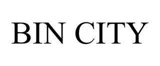 BIN CITY trademark