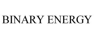 BINARY ENERGY trademark