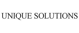 UNIQUE SOLUTIONS trademark