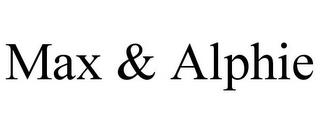 MAX & ALPHIE trademark