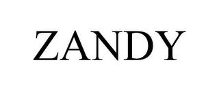 ZANDY trademark