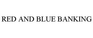 RED AND BLUE BANKING trademark