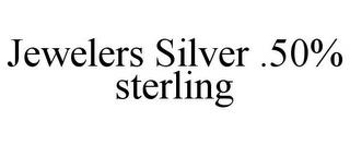 JEWELERS SILVER .50% STERLING trademark