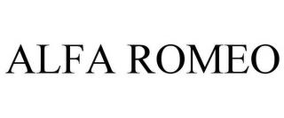 ALFA ROMEO trademark