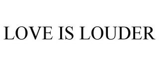 LOVE IS LOUDER trademark