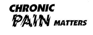 CHRONIC PAIN MATTERS trademark