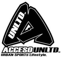 UNLTD. ACCESOUNLTD. URBAN SPORTS LIFESTYLE. trademark