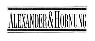 ALEXANDER & HORNUNG trademark