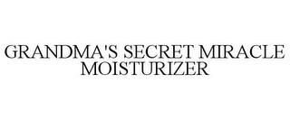 GRANDMA'S SECRET MIRACLE MOISTURIZER trademark