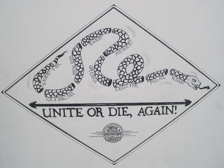 N.WEST & AK. CA. & PAC. ISS. MTN. STS. S.WEST GR LAKS. MID.WEST S.EAST & P.R. MID. ATL. N.EAST UNITE OR DIE, AGAIN! NEW SONS & DAUGHTERS OF LIBERTY trademark