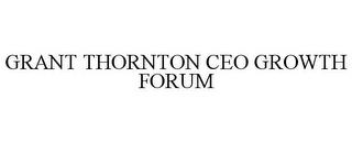 GRANT THORNTON CEO GROWTH FORUM trademark