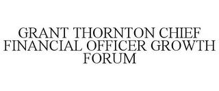 GRANT THORNTON CHIEF FINANCIAL OFFICER GROWTH FORUM trademark