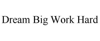 DREAM BIG WORK HARD trademark