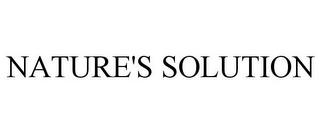 NATURE'S SOLUTION trademark