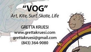 "VOG" ART, KITE, SURF, SKATE, LIFE GRETTA KRUESI WWW.GRETTAKRUESI.COM GRETTAKRUESI@GMAIL.COM trademark