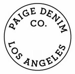 PAIGE DENIM CO. LOS ANGELES trademark