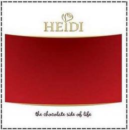 HEIDI THE CHOCOLATE SIDE OF LIFE trademark