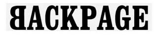 BACKPAGE trademark