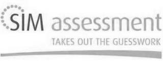 SIM ASSESSMENT TAKES OUT THE GUESSWORK trademark