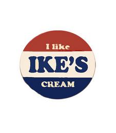 I LIKE IKE'S CREAM trademark