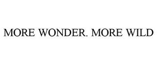 MORE WONDER. MORE WILD trademark