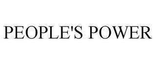 PEOPLE'S POWER trademark