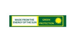 MADE FROM THE ENERGY OF THE SUN GREEN PROTECTION trademark