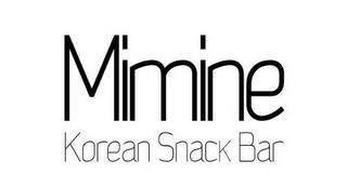 MIMINE KOREAN SNACK BAR trademark