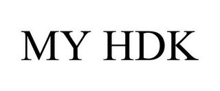 MY HDK trademark