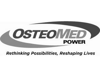 OSTEOMED POWER RETHINKING POSSIBILITIES, RESHAPING LIVES trademark