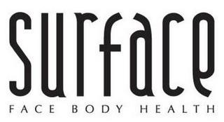 SURFACE FACE BODY HEALTH trademark