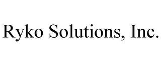 RYKO SOLUTIONS, INC. trademark