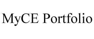 MYCE PORTFOLIO trademark