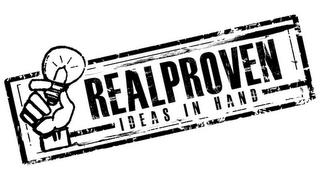 REALPROVEN IDEAS IN HAND trademark