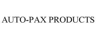 AUTO-PAX PRODUCTS trademark