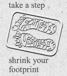 TAKE A STEP FRUITSOCK VEGGIESOCK SHRINK YOUR FOOTPRINT trademark