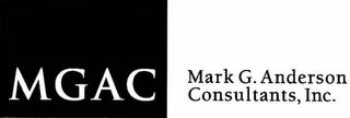 MGAC MARK G ANDERSON CONSULTANTS, INC. trademark