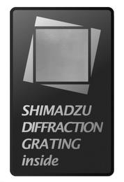 SHIMADZU DIFFRACTION GRATING INSIDE trademark