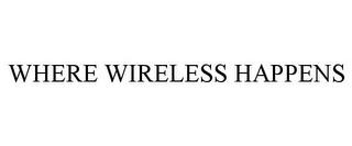 WHERE WIRELESS HAPPENS trademark