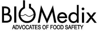 BIOMEDIX ADVOCATES OF FOOD SAFETY trademark