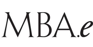 MBA.E trademark