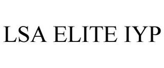 LSA ELITE IYP trademark