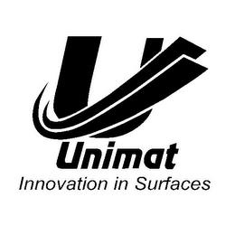 U UNIMAT INNOVATION IN SURFACES trademark