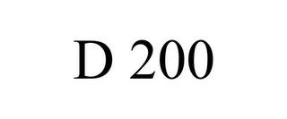 D 200 trademark